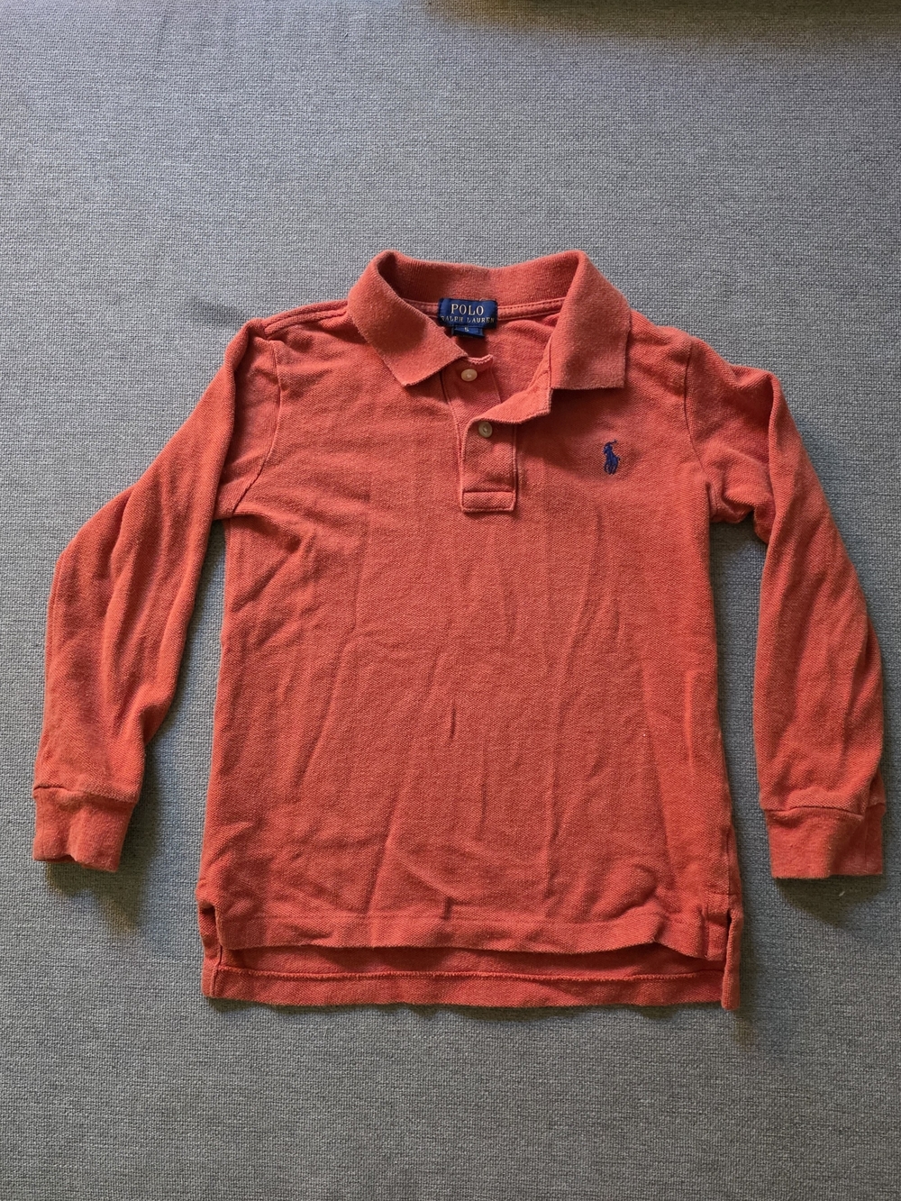 Ralph Lauren Polo Long-Sleeve Polo Shirt - Coral